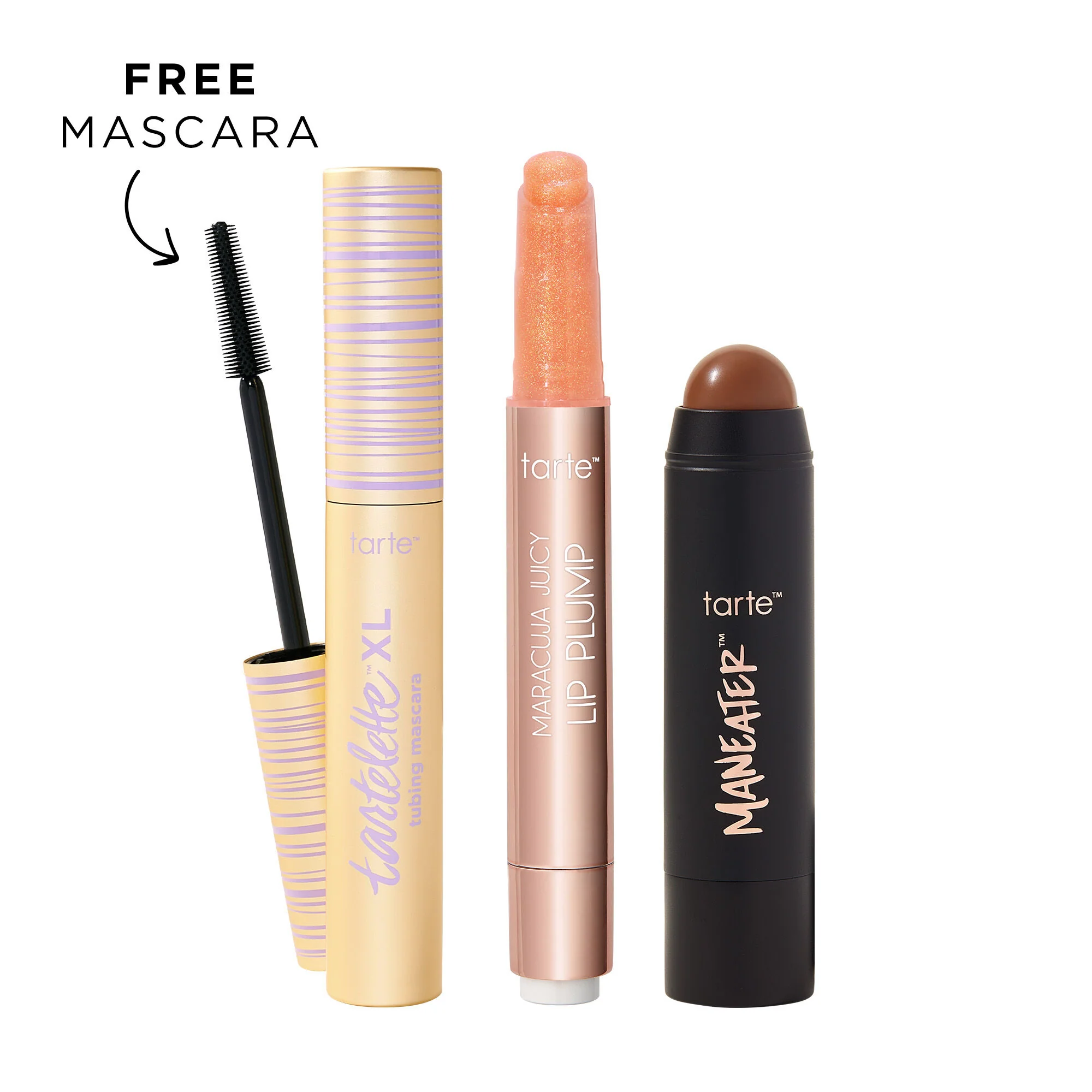 maracuja juicy lip shimmer, XL tubing mascara and bronzer stick trio - Image 10